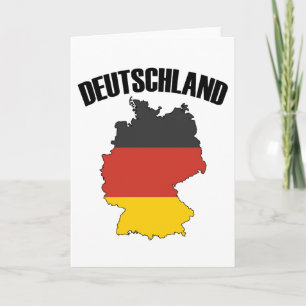 Deutschland Map - Duitse vlag - Duitsland reizen Kaart