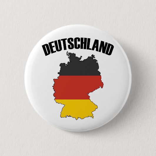 Deutschland Map - Duitse vlag - Duitsland reizen Ronde Button 5,7 Cm (Voorkant)