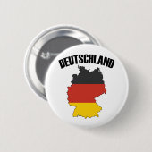 Deutschland Map - Duitse vlag - Duitsland reizen Ronde Button 5,7 Cm (Voorkant /achterkant)
