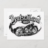 Deutschland  Motorcycle Briefkaart (Voorkant / Achterkant)