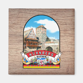 Deutschland Nürnberg Vintages Souvenir Magneet