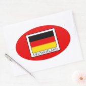 Deutschland Ovale Sticker (Envelop)