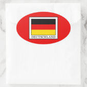 Deutschland Ovale Sticker (Tas)