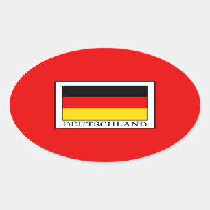 Deutschland Ovale Sticker