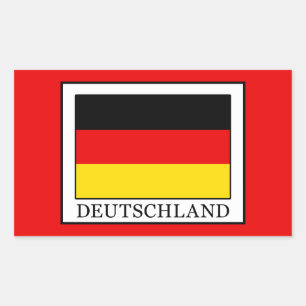 Deutschland Rechthoekige Sticker