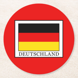 Deutschland Ronde Kartonnen Onderzetter