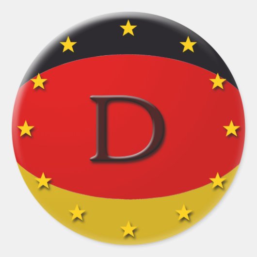 deutschland ronde sticker (Voorkant)