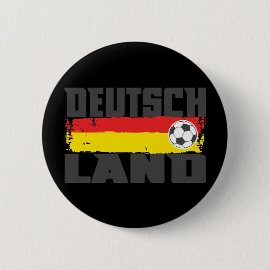 Deutschland Soccer Ronde Button 5,7 Cm (Voorkant)