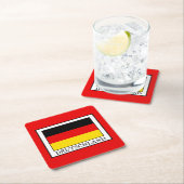 Deutschland Vierkante Kartonnen Onderzetter (Insitu)