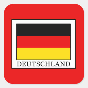 Deutschland Vierkante Sticker