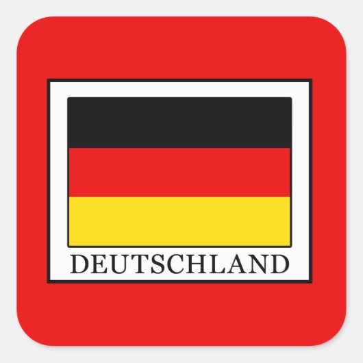 Deutschland Vierkante Sticker (Voorkant)