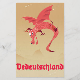 Deutschland vliegende drakenboon briefpapier