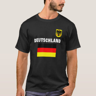 Deutschland Voetbal Vlag Duitsland Duitse vlaggen  T-shirt
