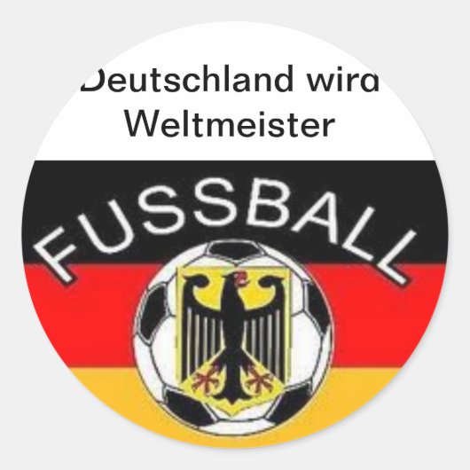 Deutschland wird Weltmeister Ronde Sticker (Voorkant)