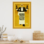 Deutstheatrestaurant ~  Adverteren Poster (Keuken)