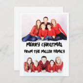 DEUX 2 PHOTOS CARTE DE NOËL PLAT (Devant / Derrière)