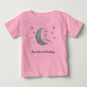 Deux à la Lune T-Shirt pour bébé 2e anniversaire (Devant)