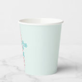 Deux à la mer Gobelets en papier pour 2e anniversa (Gauche)