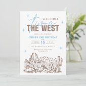 Deux à l'Ouest Invitation d'anniversaire 2ème West (Debout devant)