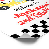 Deux affiches d'Affiche de bienvenue d'anniversair (Coin)