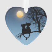 'Deux amoureux Chat Anniversaire Coeurs de papier (dos)