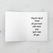 Deux anges avec une carte de vacances de violon (Intérieur)