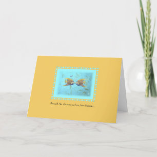 DEUX Anges carte romantique Whimsical