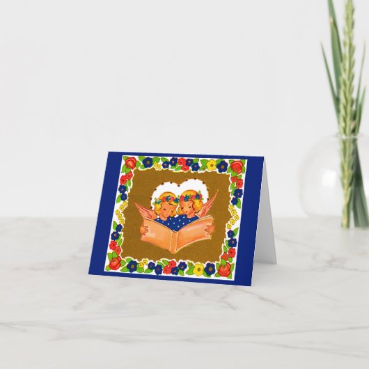 deux anges chantant (Devant)