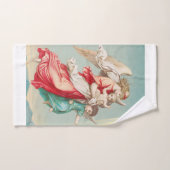 Deux anges portent un petit enfant (Serviette à main)
