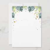 Deux animaux sauvages de Safari Invitation d'anniv (Dos)