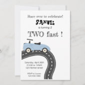 Deux anniversaire rapide 2ème, invitations modèles (Devant)