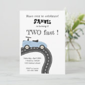 Deux anniversaire rapide 2ème, invitations modèles (Debout devant)