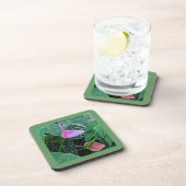 "DEUX ANTHURIUM" ENSEMBLE DE 6 DESSOUS DE VERRE EN (Côté Droit)