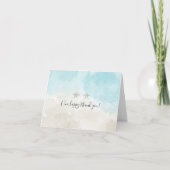 Deux Aquarelle Starfish merci invitation note (Devant)