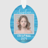 Deux Arrière - plan d'eau photo Oval Noël (devant)