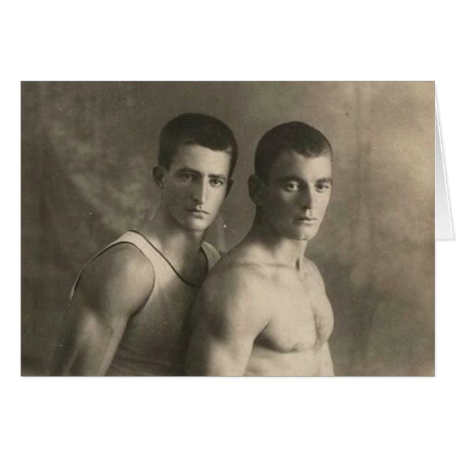 Deux athlètes (Devant horizontal)