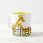 Deux (Aussi) Mignonnes Giraffes Mugs (Devant gauche)