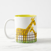 Deux (Aussi) Mignonnes Giraffes Mugs (Gauche)