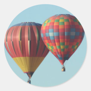 Deux autocollants chauds de ballons à air