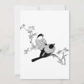 Deux Beaux Oiseaux Invitation À La Douche Nuptiale (Dos)