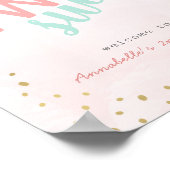 Deux beignets roses doux 2e Affiche de bienvenue d (Coin)