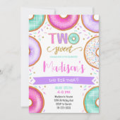 Deux beignets sucrés 2e invitation anniversaire (Devant)