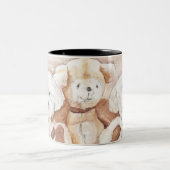 Deux Bichons et un Ami sur une Mug / Coupe (Centre)