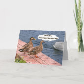 Deux canards et une carte à queue de cygne (Devant)