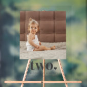 Deux Carrés de coeur Photo 2e Affiche de bienvenue (Neutre)