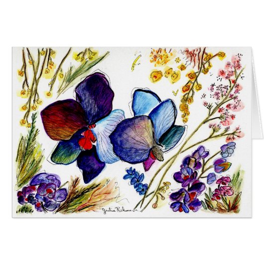 Deux carte de la carte 37 de BlueOrchids (Devant Horizontal)