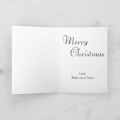 Deux carte de Noël rouge de la frontière 5x7 de (Intérieur)