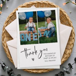 Deux cartes d'anniversaire pour enfants avec photo