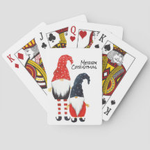 Deux cartes de jeu pour elfe de Noël