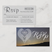 Deux cartes de réponse à la flamme (Devant / Derrière)